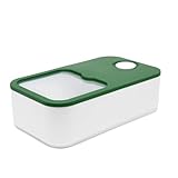 fancyfly冷蔵庫用抽屜式米箱 5kg/10kg大容量 密封防虫防潮 計量カップ付き 米柜/ご飯瓶兼用 コーヒー豆/砂糖/小麦粉/お茶葉収納 厨房収納保存容器 家庭用クリーニング簡単 (フォレストグリーンです-5KG)