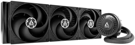 ARCTIC Liquid Freezer III 420 - Chłodzenie wodne PC, All-in-One CPU AIO Water Cooler, kompatybilny z Intel i AMD, wydajna pompa sterowana PWM, wentylator: 200-1700 rpm, ramka kontaktowa LGA1851 oraz
