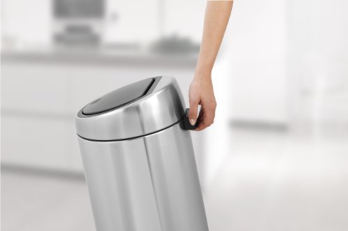 Brabantia Touch Bin Pattumiera in Acciaio, 30 l