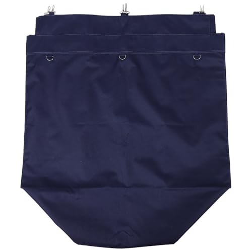 Bolsa de recambio para carrito de lavandería azul rectangular y reutilizable de tela oxford 2