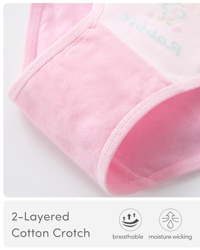Charmi Mädchen Unterhosen Slips Unterwäsche Baumwolle 12er-Pack Katze-Einhorn-Ente 122-128 (Herstellergröße L)