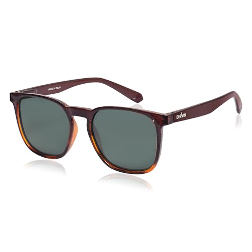 Image of Dervin Square Polarized UV Protected Sunglasses for Men and Women