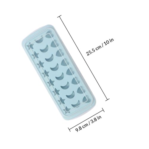 Molde para cubitos de hielo Star Moon Heart Garneck silicona miniatura 2