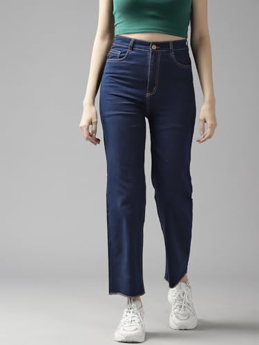 Image of GUTI Womens High Rise Crop Length Jeans()
