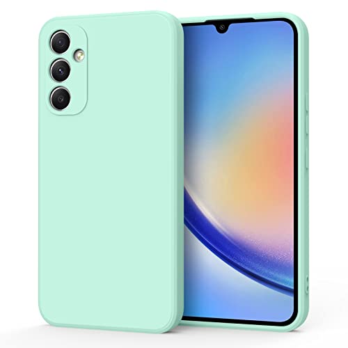 AK Liquid Silicone Case for Samsung Galaxy A34 5G – Clear Cyan AK Liquid Silicone Case for Samsung Galaxy A34 5G – Clear Cyan