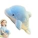 Imagen de delfín de peluche, juguete de peluche delfín