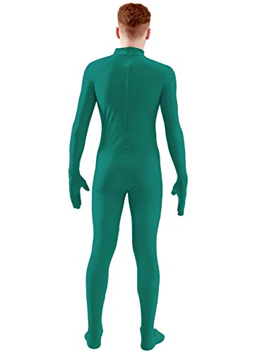 Image of Ensnovo Mens Mock Neck Full Body Unitard Spandex Zentai Suits Costumes