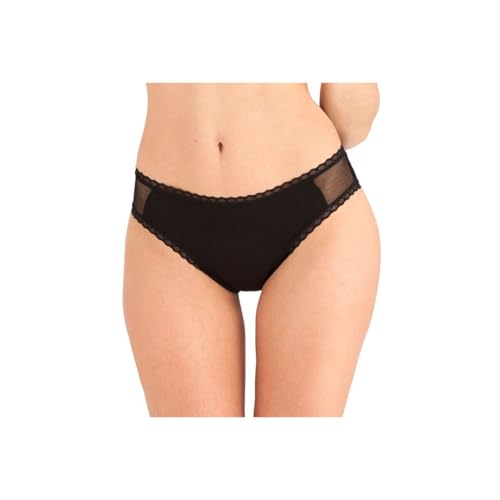 Culotte menstruelle noire anti-fuite pour en finir avec les protections jetables la nuit