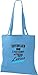 Produktbild ShirtInStyle Stoffbeutel, Superhelden Ohne Laserschwert Und Umhang Nennt Man Lehrer. Schule Hort, Baumwolltasche, Shopper Jute Beutel, Kindergarten, Hellblau