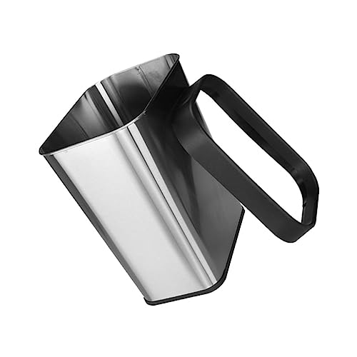 Tacho de basura rectangular de acero inoxidable negro