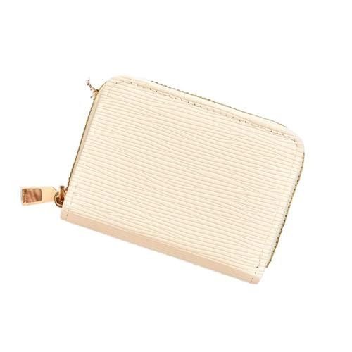 Wallet Card Holder Cute Cartoon Anti-demagnetization Coin Purse(White)