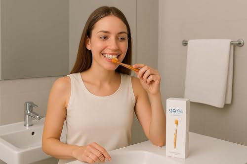 Image of Atomy Compact Toothbrush Super Slim Bristles with Gold Powder, Ultra Soft For Sensitive Teeth Tooth Brush Setm Expert Manual Adults And Healthier