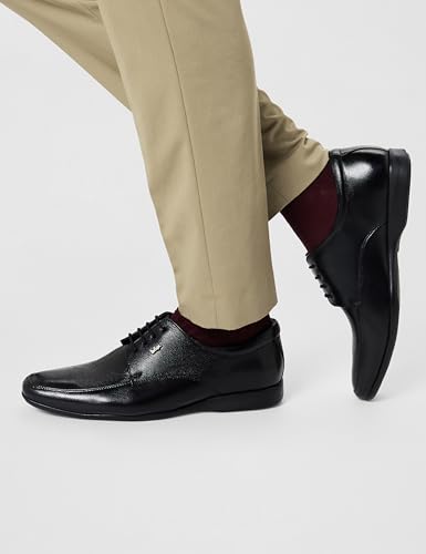 Image of Lee Cooper Men's LC9000E Leather Derby Formal Shoes | Lightweight, Comfortable & Stylish Lace-Up for Office, Business