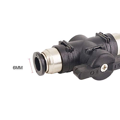 Pneumatic Connector POWERTOOL Plastic Ball Valve Lever Shut Off Valve Air Flow Control Switch for Air Piping and Pneumatic Tools (6mm) - Image 3