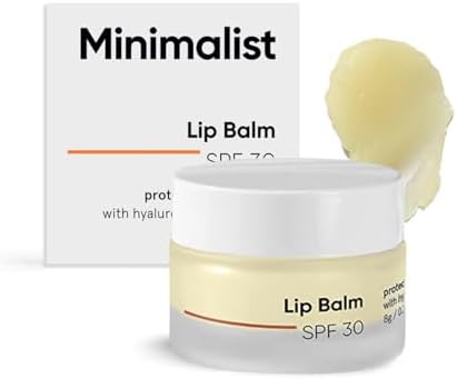 Minimalist Spf 30 Lip Balm With Ceramides & Hyaluronic Acid | Lip Protection & Nourishment | For Women & Men | 8 Gm, Off White