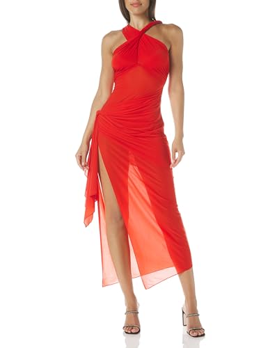 Ronny Kobo Women's Viper Jersey Dress, Red, X-Large at Amazon Women's  Clothing store