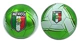 HnF shop PVC Vinyl Offical Size 5 Would Cup Soccer Ball in National Flag (Mexico Flag - Green)