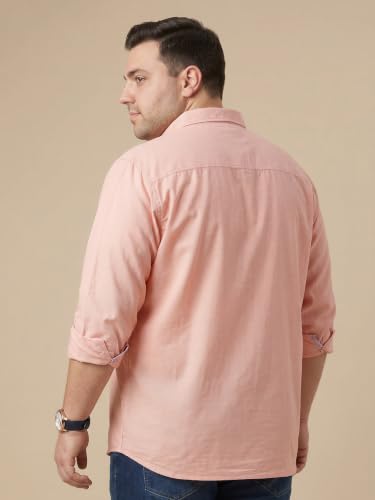 Image of Thomas Scott Men's | Plus Size | Regular Fit | Long Sleeves | Button-Down Collar | Oxford Fabric | Casual | Shirts for Men