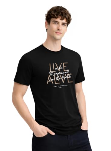 Image of ADRO Printed Tshirt for Men | Cotton Printed T-Shirt | Regular Fit Casual Mens T-Shirts | Premium Summer Tshirts