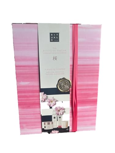 Rituals of Sakura Luxus-Geschenkset, 4-teilige Kollektion mit Duschgel 200 ml, Körpercreme 200 ml, Handbalsam 70 ml, Duf...