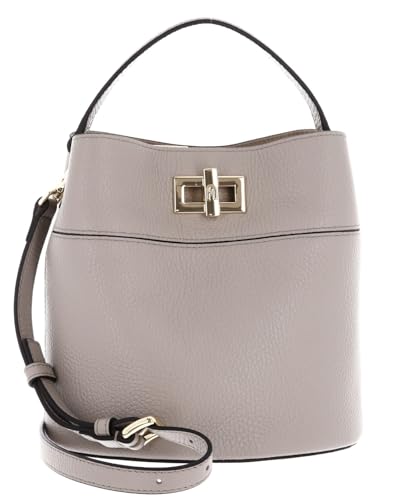 Furla Cuero bolso bandolera Amelia Mini Bucket Bag Cachemire Gray marrón topo