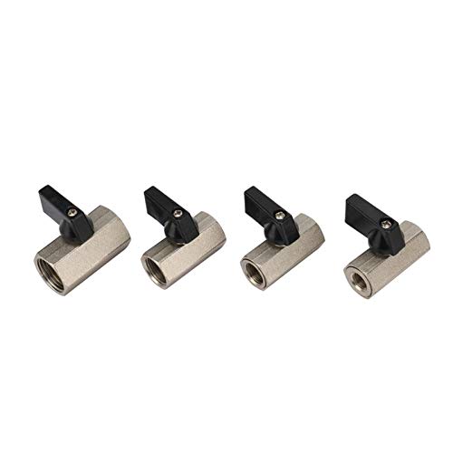 Válvula de bola de latón robusto de 3/8" con rosca interna BSP para aislamiento de agua caliente 4