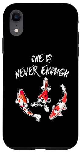 One Is Never Enough 鯉魚 日本美術デザイン スマホケース iPhone XR 用