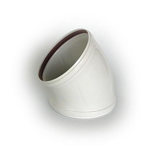 Vacuflex - Codo Con Juntas 88 125Mm Aluminio Blanco