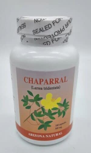 Arizona Natural Chaparral (Larrea tridentata), 500 mg, 180 Capsules