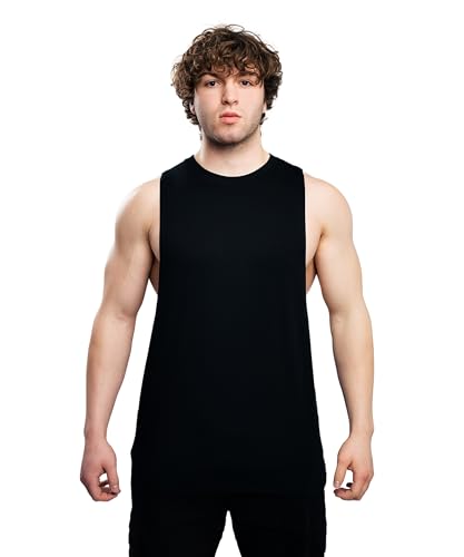 Ekko Cut Off Tank Top for Men, Sleeveless Muscle Shirt for Gym Workout, Tank Tops for Men, Lightweight, Breathable