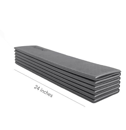 Esterilla de yoga plegable ligera y portátil Numu con correa gris oscuro 3