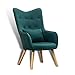 Produktbild ESTEXO Fernsehsessel TV Sessel Lounge Relaxsessel Polstersessel Lesesessel Stoff Kissen Dunkelgrün