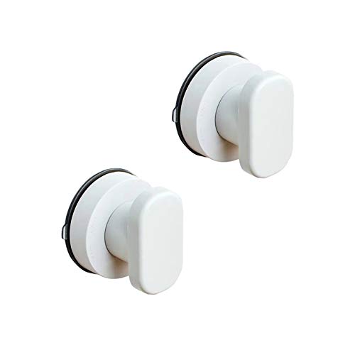 CcHhyyt Lot de 2 Auto-adhésif Poignée d'armoire de Cuisine Poignée de Porte Réfrigérateur Poignée de Porte Coulissante Poignée de Vitres en Verre Coulissant Poignée avec Adhésif-Rondes,Blanc