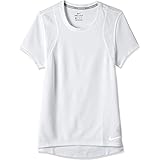 Elongated edge on the back NIKE Performance TVEE Crew Camiseta de Manga Corta, Mujer, Negro, S
