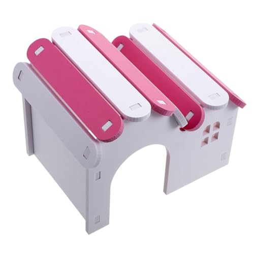 Totority Small Hamster Villa Decorative Hamster Nest Easy to Hideout for Small Pets Fun Villa Shaped Design and Pet Owners