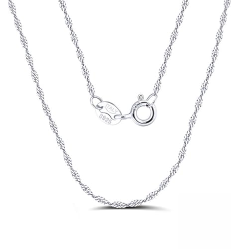 Chaîne en argent cadeau idéal collier torsadé unisexe de 40,6 cm à 76,2 cm