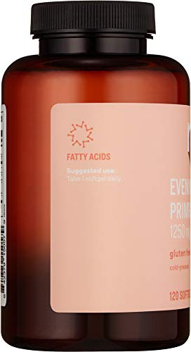 Amazon Brand - Revly Cold-Pressed Evening Primrose Oil, 1250 Mg, 120 Softgels, 4 Month Supply #TOP2