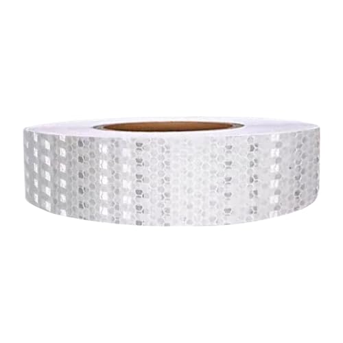 Cinta reflectante – Adhesivo para visión nocturna, 5 cm x 10 m, cinta de seguridad fluorescente impermeable para señalización de peligro para coche, camión, remolque, visibilidad al aire libre