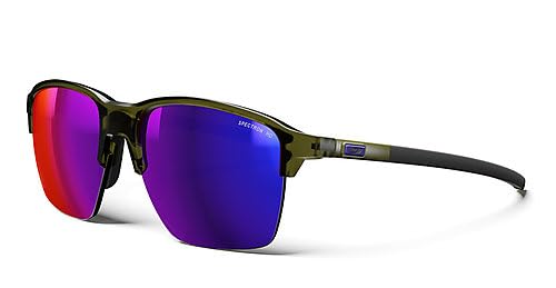 Julbo Okulary przeciwsłoneczne - CROSSLINE - Męskie - Translucent Khaki Błyszczące/Błyszczące Khaki - Kategoria 3
