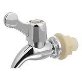 Veemoon Plastic Spigot Replacement for Beverage Dispenser Faucet Compatible with Glass Jars Wine Barrels with Flow Control Valve for Juice Milk Water and Fermenting Buckets