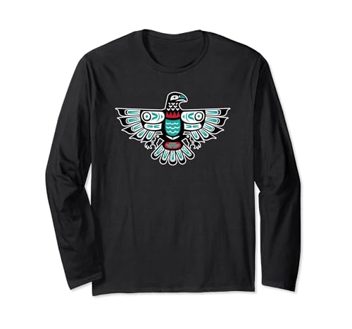 Alaska native american art tlingit haida eagle tribal langarmshirt