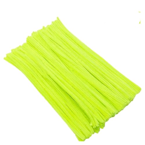 Image of 100Pcs Pipe Cleaners Craft Set | Chenille Stem Fuzzy Sticks DIY Craft Supplies for Art Projects Activities, Decorations, Flower Making, Modeling & Sculpting (Grass Green)