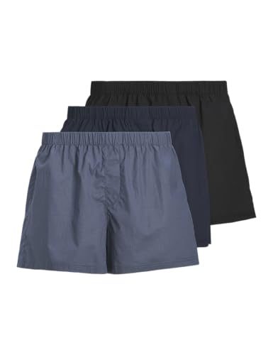 Thumbnail - JACK & JONES Herren Jacmilano Woven Boxers 3 Pack Noos, Vintage Indigo, l (3er Pack)