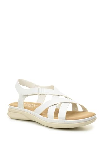 TARYN ROSE Women's comfort sandals, extra cushioned footbed with soft insole and adjustable strap, perfect for indoors and outdoors sandals BOSSI