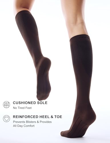 Image of FITRELL 3 Pairs Compression Socks for Women and Men 20-30mmHg-Circulation Support Socks