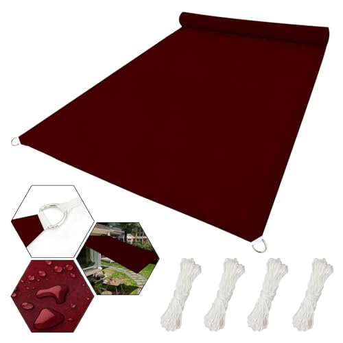 Imperméable toile ombrage bordeaux pour extérieur haut de gamme