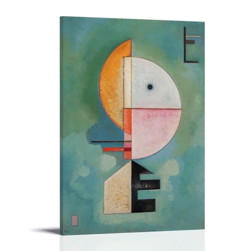 Impression sur toile Upward de Wassily Kandinsky, déco moderne de chambre, tableau 30x45cm