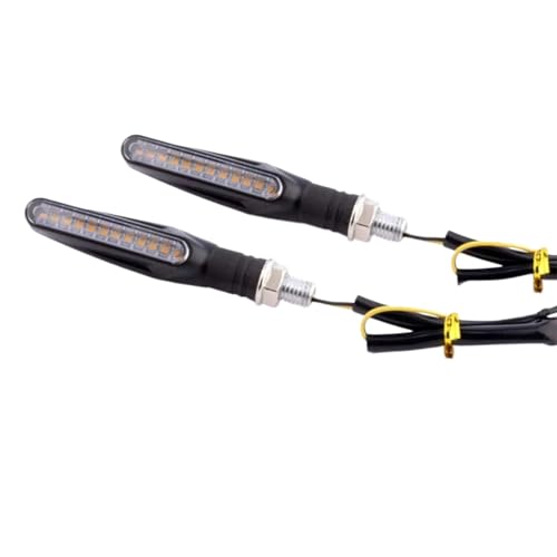 Clignotants moto 12V ambre gauche et droit pour feux avant et arriere