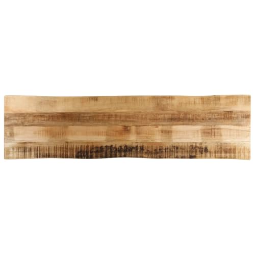 BOWEKAM Home & Garden-Table Top Live Edge 160 x 40 x 2.5 cm madera maciza mango áspero, elección de muebles