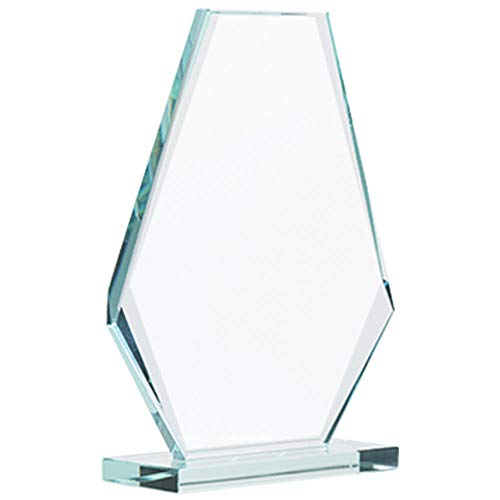 Premio Dominó Pirámide de Cristal Jade de 6" H miniatura 2